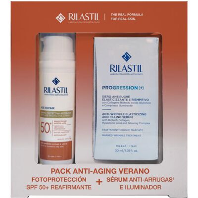 Rilastil Reseal Age Repair SPF50 & Sérum Progression - Soins de la peau - Publicité Rilastil Reseal Age Repair SPF50 & Sérum Progression - Soins de la peau - Publicité