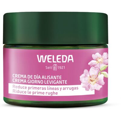 Crème de Jour Lissante à la Rose Musquée et Thé Blanc - Weleda - Publicité Crème de Jour Lissante à la Rose Musquée et Thé Blanc - Weleda - Publicité