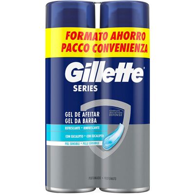 Gel de Rasage Gillette pour Peau Sensible - Peau Sensible - Gel de Rasage - Publicité Gel de Rasage Gillette pour Peau Sensible - Peau Sensible - Gel de Rasage - Publicité