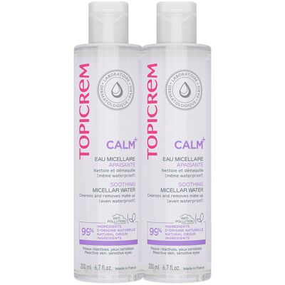 Topicrem Calm+ Eau Micellaire Apaisante - Peau sensible - Publicité Topicrem Calm+ Eau Micellaire Apaisante - Peau sensible - Publicité