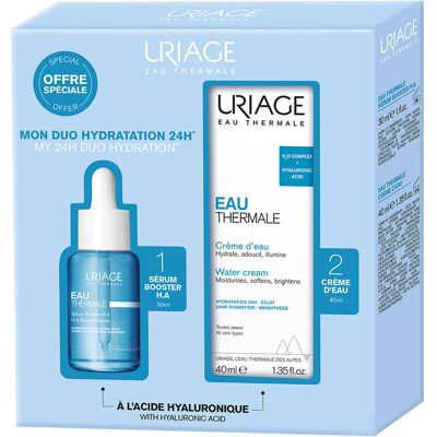 Uriage Eau Thermale Eau & Sérum Duo - Coffret Soins - Publicité Uriage Eau Thermale Eau & Sérum Duo - Coffret Soins - Publicité