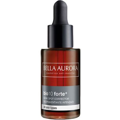 Bella Aurora BIO10 FORTE+ Sérum dépigmentant compte-gouttes 30 ml - Publicité Bella Aurora BIO10 FORTE+ Sérum dépigmentant compte-gouttes 30 ml - Publicité