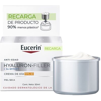 Eucerin Recharge Hyaluron Filler jour SPF30 50 ml - Publicité Eucerin Recharge Hyaluron Filler jour SPF30 50 ml - Publicité