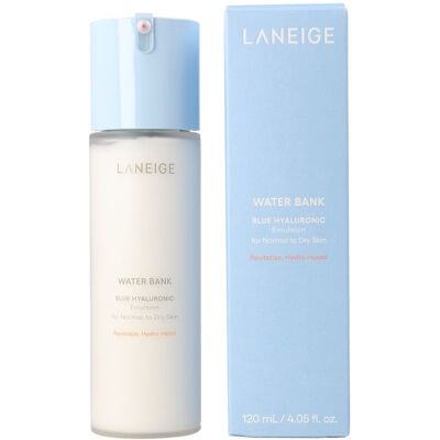 Laneige Water Bank émulsion hyaluronique bleue 120 ml - Publicité Laneige Water Bank émulsion hyaluronique bleue 120 ml - Publicité