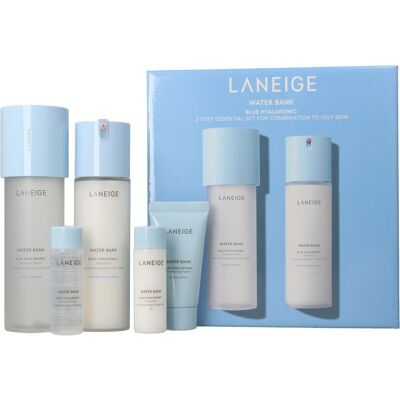 Ensemble essentiel en 2 étapes Laneige Water Bank Blue Hyaluronic - Kit de soins - Publicité Ensemble essentiel en 2 étapes Laneige Water Bank Blue Hyaluronic - Kit de soins - Publicité