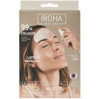 Iroha - P-IN/23 - 99% Collagène - Front - Facial Patch - Publicité Iroha - P-IN/23 - 99% Collagène - Front - Facial Patch - Publicité