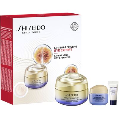 Shiseido Étui contour des yeux liftant et raffermissant Vital Perfection (3 pièces) - Publicité Shiseido Étui contour des yeux liftant et raffermissant Vital Perfection (3 pièces) - Publicité