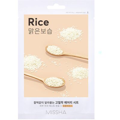 Missha Masque Airy Fitsheet #Rice - Publicité Missha Masque Airy Fitsheet #Rice - Publicité