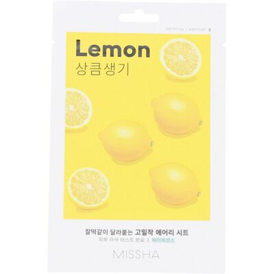 Missha Masque Airy Fit Sheet #Citron 1 unité - Publicité Missha Masque Airy Fit Sheet #Citron 1 unité - Publicité