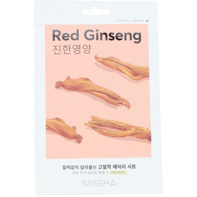 Missha Masque en tissu Air Fit #ginseng rouge - Publicité Missha Masque en tissu Air Fit #ginseng rouge - Publicité