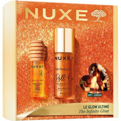 Nuxe Huile PRODIGIEUSE® Or Glow Infinito ROLL-ON Estuche 3 pz - Publicité Nuxe Huile PRODIGIEUSE® Or Glow Infinito ROLL-ON Estuche 3 pz - Publicité