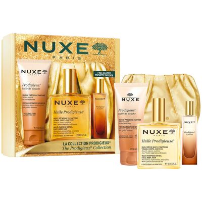 Nuxe Huile Prodigieuse Coffret Huile Sèche 4 pcs - Publicité Nuxe Huile Prodigieuse Coffret Huile Sèche 4 pcs - Publicité
