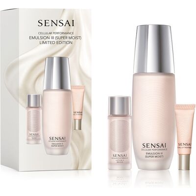 Sensai Émulsion de performance cellulaire III, édition limitée, coffret de 3 pièces - Publicité Sensai Émulsion de performance cellulaire III, édition limitée, coffret de 3 pièces - Publicité