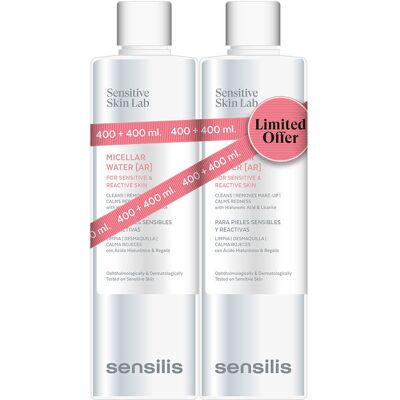 Eau Micellaire Sensilis - Peau sensible et réactive - 2x400ml - Publicité Eau Micellaire Sensilis - Peau sensible et réactive - 2x400ml - Publicité