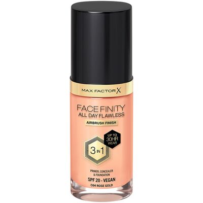 Max Factor Rose Gold Facefinity 3-en-1 Fond de Teint - Foundation - Publicité Max Factor Rose Gold Facefinity 3-en-1 Fond de Teint - Foundation - Publicité