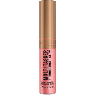 Rimmel London Enlumineur liquide Multi Tasker Turbocharged n° 002 - Rosy Rebel 10 ml - Publicité Rimmel London Enlumineur liquide Multi Tasker Turbocharged n° 002 - Rosy Rebel 10 ml - Publicité