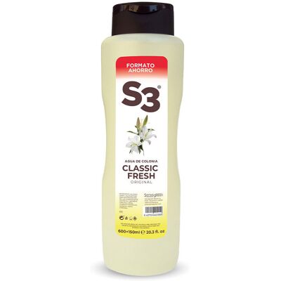 S3 Classic Fresh Eau de Cologne - 750ml, 600ml + 150ml - Publicité S3 Classic Fresh Eau de Cologne - 750ml, 600ml + 150ml - Publicité