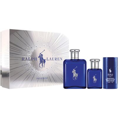 Ralph Lauren Coffret Polo Bleu 3 pièces - Publicité Ralph Lauren Coffret Polo Bleu 3 pièces - Publicité
