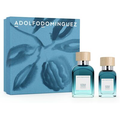 Adolfo Dominguez Étui à eau douce, agrumes et cèdre, 2 pièces - Publicité Adolfo Dominguez Étui à eau douce, agrumes et cèdre, 2 pièces - Publicité