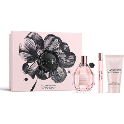 Viktor & Rolf Ensemble de 3 pièces Flowerbomb - Publicité Viktor & Rolf Ensemble de 3 pièces Flowerbomb - Publicité