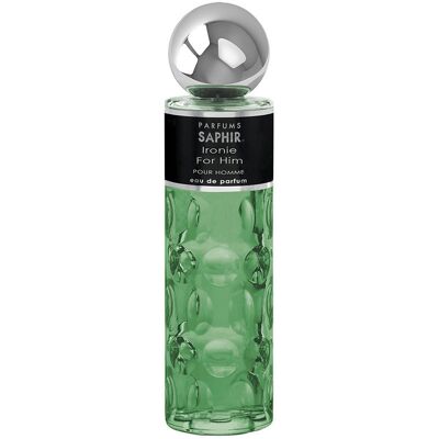 Parfums Saphir Ironie For Him eau de parfum vaporisateur 200 ml - Publicité Parfums Saphir Ironie For Him eau de parfum vaporisateur 200 ml - Publicité