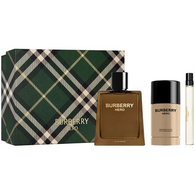 Coffret cadeau 3 pièces Burberry Hero - Publicité Coffret cadeau 3 pièces Burberry Hero - Publicité