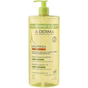 A-Derma Huile de douche émolliente Exomega Control 1000 ml - Publicité A-Derma Huile de douche émolliente Exomega Control 1000 ml - Publicité
