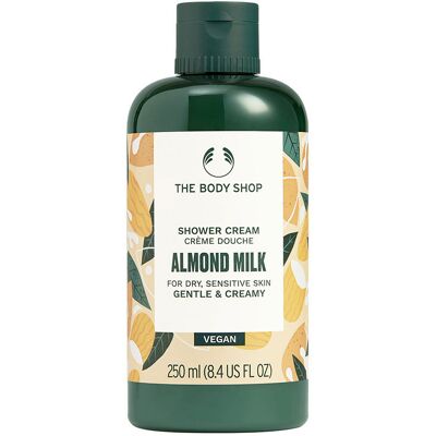The Body Shop Crème de douche au lait d'amande - Gel douche - Publicité The Body Shop Crème de douche au lait d'amande - Gel douche - Publicité