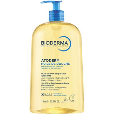 Bioderma Atoderm Huile de Douche - Peau Sèche - 1000ml - Publicité Bioderma Atoderm Huile de Douche - Peau Sèche - 1000ml - Publicité