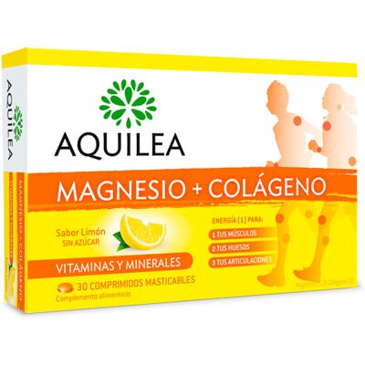 Aquilea Magnésium avec Collagène - Citron - Complément Alimentaire - Publicité Aquilea Magnésium avec Collagène - Citron - Complément Alimentaire - Publicité