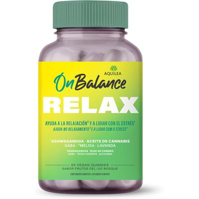 Aquilea OnBalance Relax Gummies - Gestion du Stress - 60 unités - Publicité Aquilea OnBalance Relax Gummies - Gestion du Stress - 60 unités - Publicité