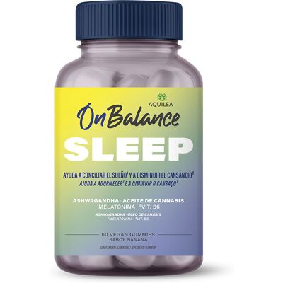 Gommes pour dormir Aquilea OnBalance - Complément alimentaire - Publicité Gommes pour dormir Aquilea OnBalance - Complément alimentaire - Publicité