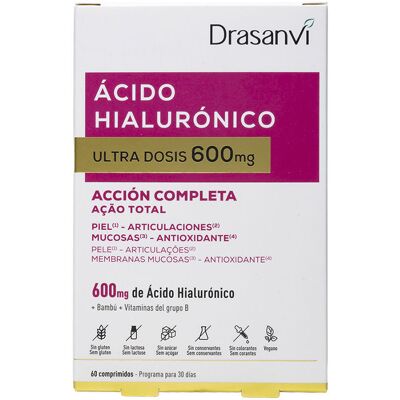 Drasanvi Acide hyaluronique Ultra Dose 600 mg, comprimés, 60 unités - Publicité Drasanvi Acide hyaluronique Ultra Dose 600 mg, comprimés, 60 unités - Publicité
