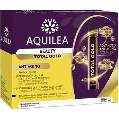 Aquilea Ampoules Beauty Total Gold 14 u - Publicité Aquilea Ampoules Beauty Total Gold 14 u - Publicité