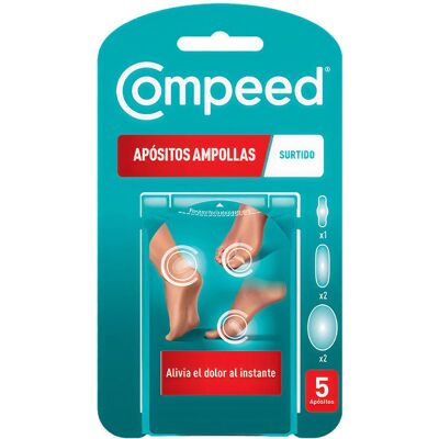 Compeed Pansements anti-ampoules, assortis, 3 tailles, 5 unités - Publicité Compeed Pansements anti-ampoules, assortis, 3 tailles, 5 unités - Publicité