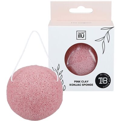 Ilū Eponge Konjac #Argile Rose - Publicité Ilū Eponge Konjac #Argile Rose - Publicité