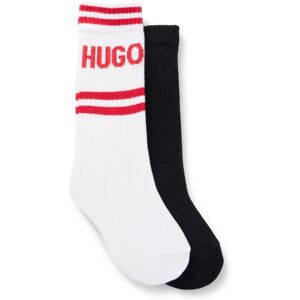 HUGO Lot de deux paires de chaussettes avec logos pour enfant Noir 39,27,31,35 - Publicité