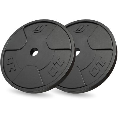 Ensemble de disques en fonte 2 × 10 kg – Marbo Sport - Publicité Ensemble de disques en fonte 2 × 10 kg – Marbo Sport - Publicité