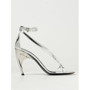 MCQUEEN Sandales à Talons Femme couleur Argent 36 - Publicité MCQUEEN Sandales à Talons Femme couleur Argent 36 - Publicité