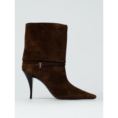 SAINT LAURENT Bottines Plates Femme couleur Marron 38½ - Publicité SAINT LAURENT Bottines Plates Femme couleur Marron 38½ - Publicité