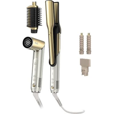 Multi-Styler premium et Sèche-Cheveux 4-en-1 Shark Glam avec embout RapidGloss - Or Or HD6041SEU par SharkNinja - Publicité Multi-Styler premium et Sèche-Cheveux 4-en-1 Shark Glam avec embout RapidGloss - Or Or HD6041SEU par SharkNinja - Publicité