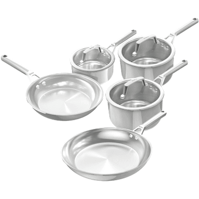 Ensemble de 5 pièces en acier inoxydable Ninja EverClad C95005EUI par SharkNinja - Publicité Ensemble de 5 pièces en acier inoxydable Ninja EverClad C95005EUI par SharkNinja - Publicité