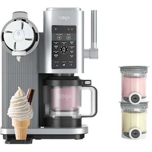 Machine à glaces et glaces à l'italienne 13-en-1 Ninja CREAMi Scoop &Swirl Argent platine NC701EU par SharkNinja