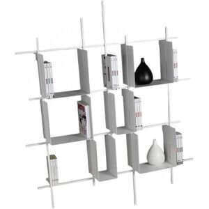 PEZZANI Bibliothèque murale LIBRA acier 6 boîtes coloris blanc - Publicité PEZZANI Bibliothèque murale LIBRA acier 6 boîtes coloris blanc - Publicité