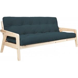 Inside75 Canapé convertible futon GRAB pin naturel bleu 130 cm - Sofa Bed - Publicité Inside75 Canapé convertible futon GRAB pin naturel bleu 130 cm - Sofa Bed - Publicité