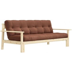 KARUP DESIGN Canapé convertible futon UNWIND pin naturel coloris brun argile 130 x 190 cm. Publicité KARUP DESIGN Canapé convertible futon UNWIND pin naturel coloris brun argile 130 x 190 cm. Publicité