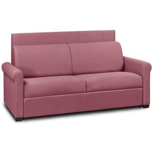 ITALIAN SPIRIT Canapé lit OPERA 3 places EXPRESS LATTES RENATONISI tête de lit intégrée velours rouge - Publicité ITALIAN SPIRIT Canapé lit OPERA 3 places EXPRESS LATTES RENATONISI tête de lit intégrée velours rouge - Publicité