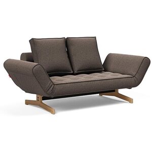 INNOVATION LIVING Canapé design GHIA WOOD convertible 80x210 cm tissu Bouclé Taupe - Publicité INNOVATION LIVING Canapé design GHIA WOOD convertible 80x210 cm tissu Bouclé Taupe - Publicité
