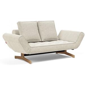 INNOVATION LIVING Canapé design GHIA WOOD convertible 80x210 cm tissu Taura Off White - Publicité INNOVATION LIVING Canapé design GHIA WOOD convertible 80x210 cm tissu Taura Off White - Publicité