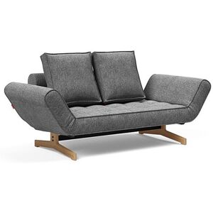 INNOVATION LIVING Canapé design GHIA WOOD convertible 80x210 cm tissu Twist Charcoal - Publicité INNOVATION LIVING Canapé design GHIA WOOD convertible 80x210 cm tissu Twist Charcoal - Publicité